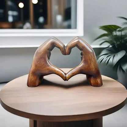 LoveSculpt handgefertigtes Holzherz – natürliche Dekoration für Ihr Zuhause