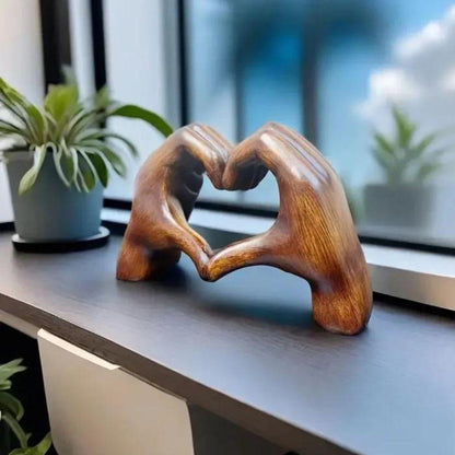 LoveSculpt handgefertigtes Holzherz – natürliche Dekoration für Ihr Zuhause