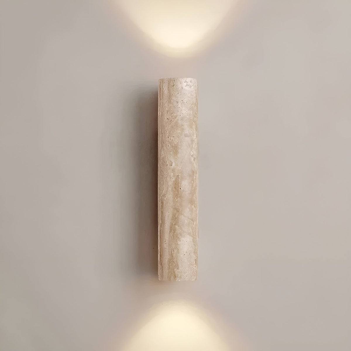 LumeStone LED-wandlamp in marmerdesign met sfeerverlichting