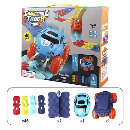 MagniTrack magnetisches Autorennbahn-Spielset für kreatives Spielen