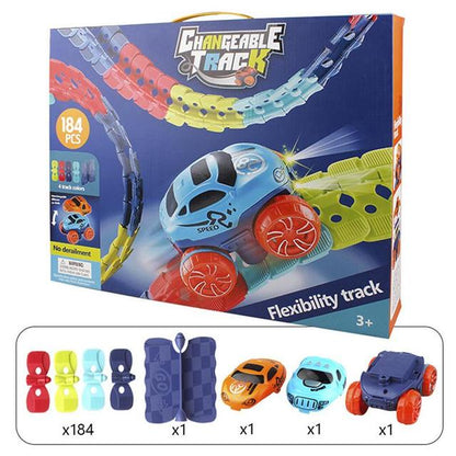 MagniTrack magnetisches Autorennbahn-Spielset für kreatives Spielen