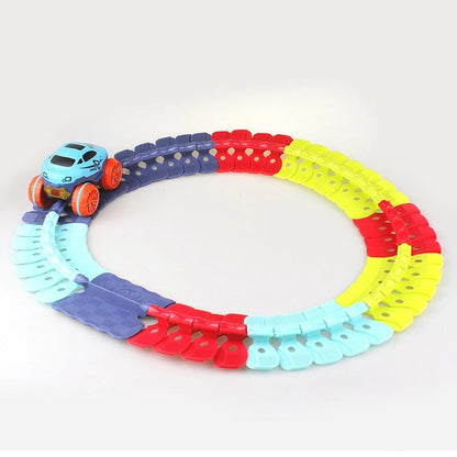 MagniTrack magnetisches Autorennbahn-Spielset für kreatives Spielen