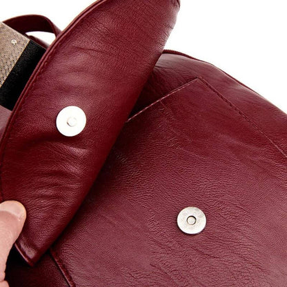Marzen Rucksack aus echtem Schafsleder mit diebstahlsicherem Design und verdecktem Reißverschluss