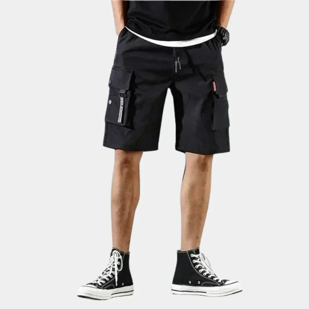 Cargo-Shorts für Herren aus 100 Prozent Baumwolle mit lockerer Passform und mehreren Taschen