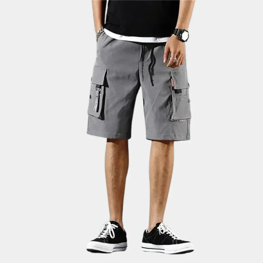 Cargo-Shorts für Herren aus 100 Prozent Baumwolle mit lockerer Passform und mehreren Taschen