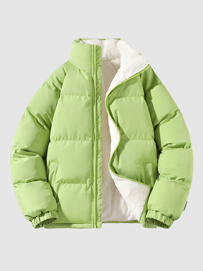 Herren-Winterjacke mit Fleecefutter und Wattierung, leicht und warm