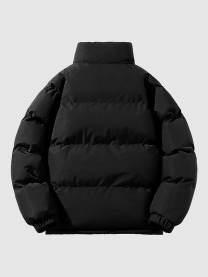 Herren-Winterjacke mit Fleecefutter und Wattierung, leicht und warm