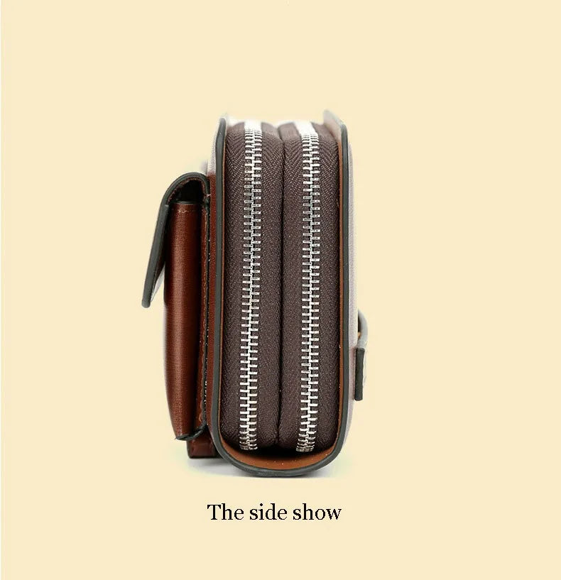 Herren-Clutch aus PU-Leder, geräumige Organizer-Tasche