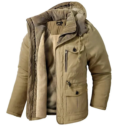 Giacca invernale da uomo impermeabile, antivento e calda