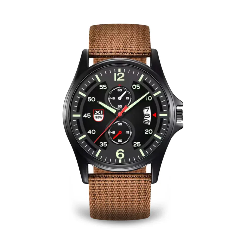 Militärische Quarzuhr mit leichtem Nylonarmband und taktischem Design