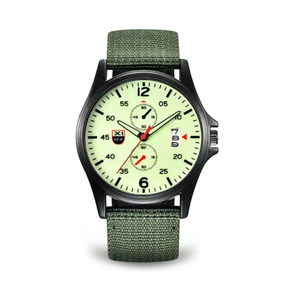 Militärische Quarzuhr mit leichtem Nylonarmband und taktischem Design