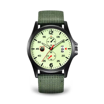 Militärische Quarzuhr mit leichtem Nylonarmband und taktischem Design