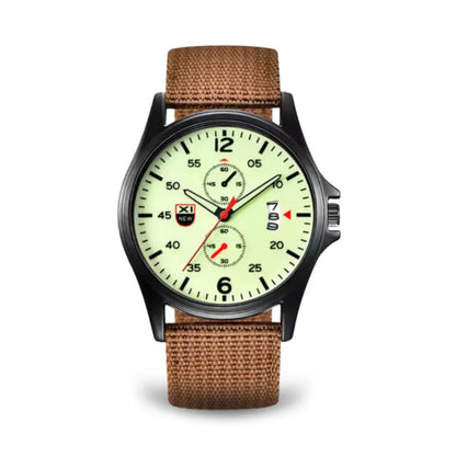 Militärische Quarzuhr mit leichtem Nylonarmband und taktischem Design