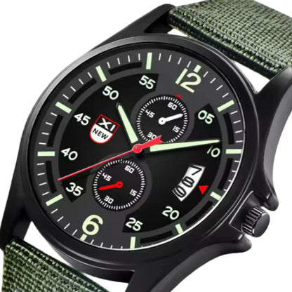 Militärische Quarzuhr mit leichtem Nylonarmband und taktischem Design