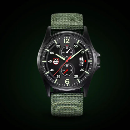 Militärische Quarzuhr mit leichtem Nylonarmband und taktischem Design