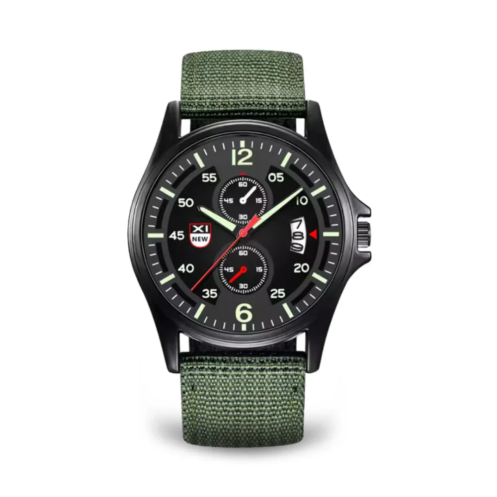 Militärische Quarzuhr mit leichtem Nylonarmband und taktischem Design
