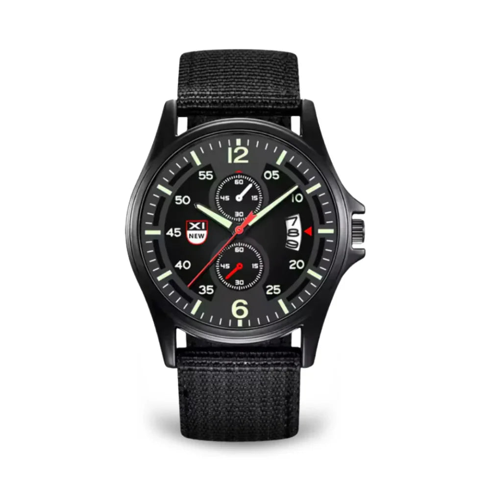Militärische Quarzuhr mit leichtem Nylonarmband und taktischem Design