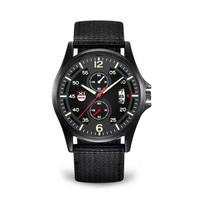Militärische Quarzuhr mit leichtem Nylonarmband und taktischem Design