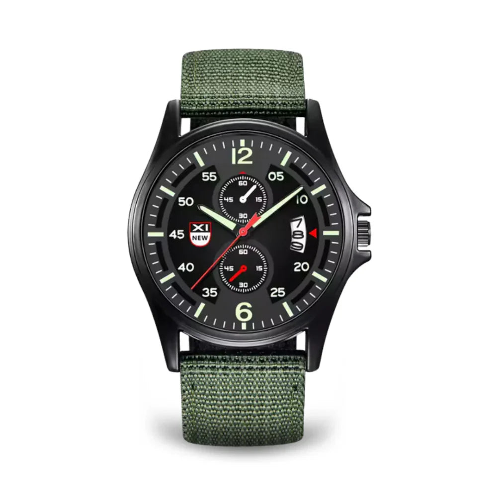 Militärische Quarzuhr mit leichtem Nylonarmband und taktischem Design