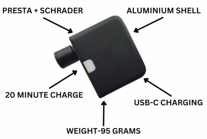 Mini-Elektrofahrradpumpe, wiederaufladbare und tragbare Luftpumpe
