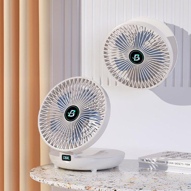 Mini-opvouwbare ventilator met oplaadbare batterij, verstelbaar en stil