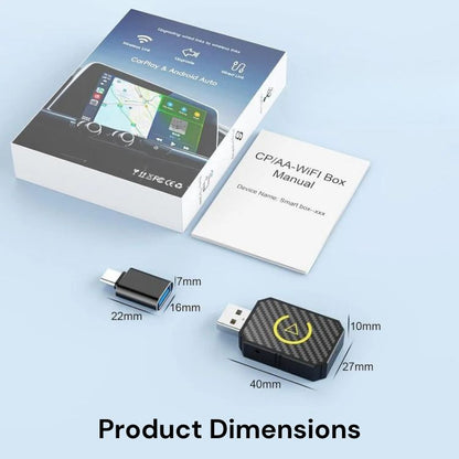 Mini draadloze CarPlay-adapter voor een draadloze verbinding