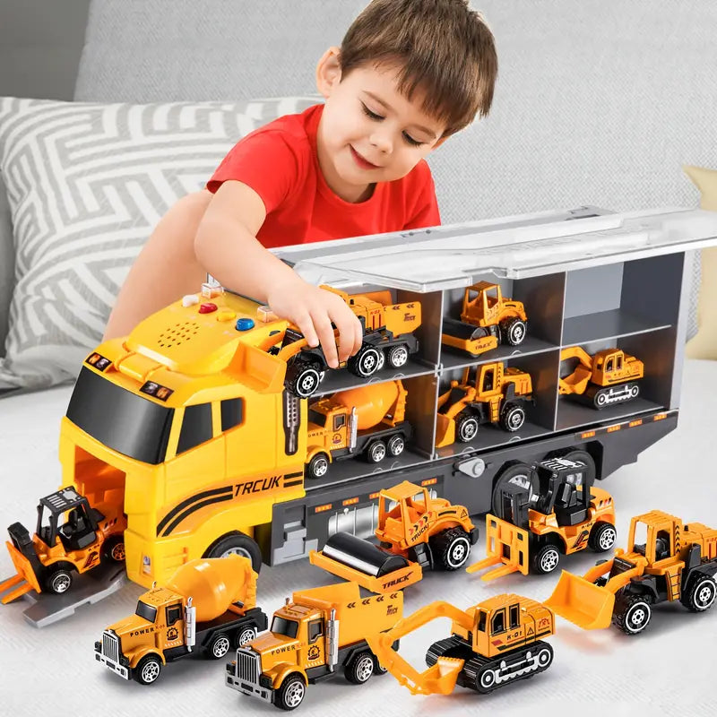 MiniTruck-bouwvoertuigenspeelset voor creatieve kinderen