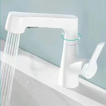 Miscelatore moderno per lavabo con doccetta estraibile