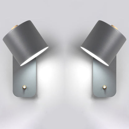 Moderna lampada da parete LED con interruttore per interni