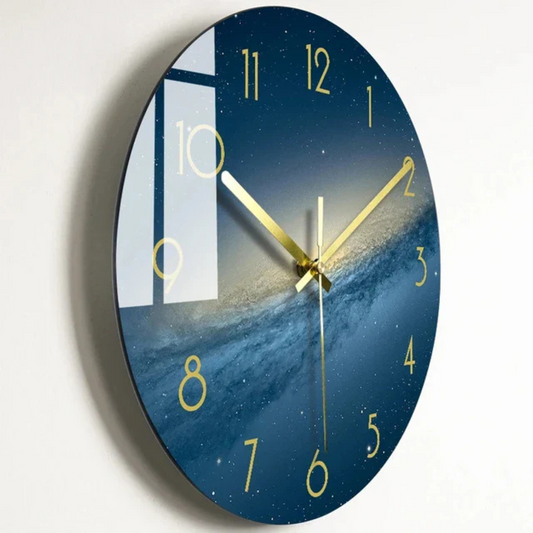 Grande orologio da parete in vetro moderno - design minimalista per cucina e soggiorno