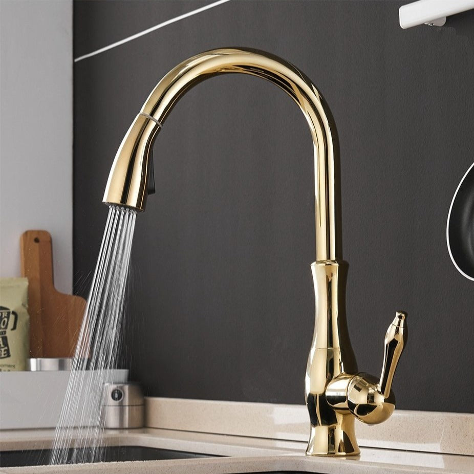 Rubinetto da cucina estraibile con doccetta flessibile