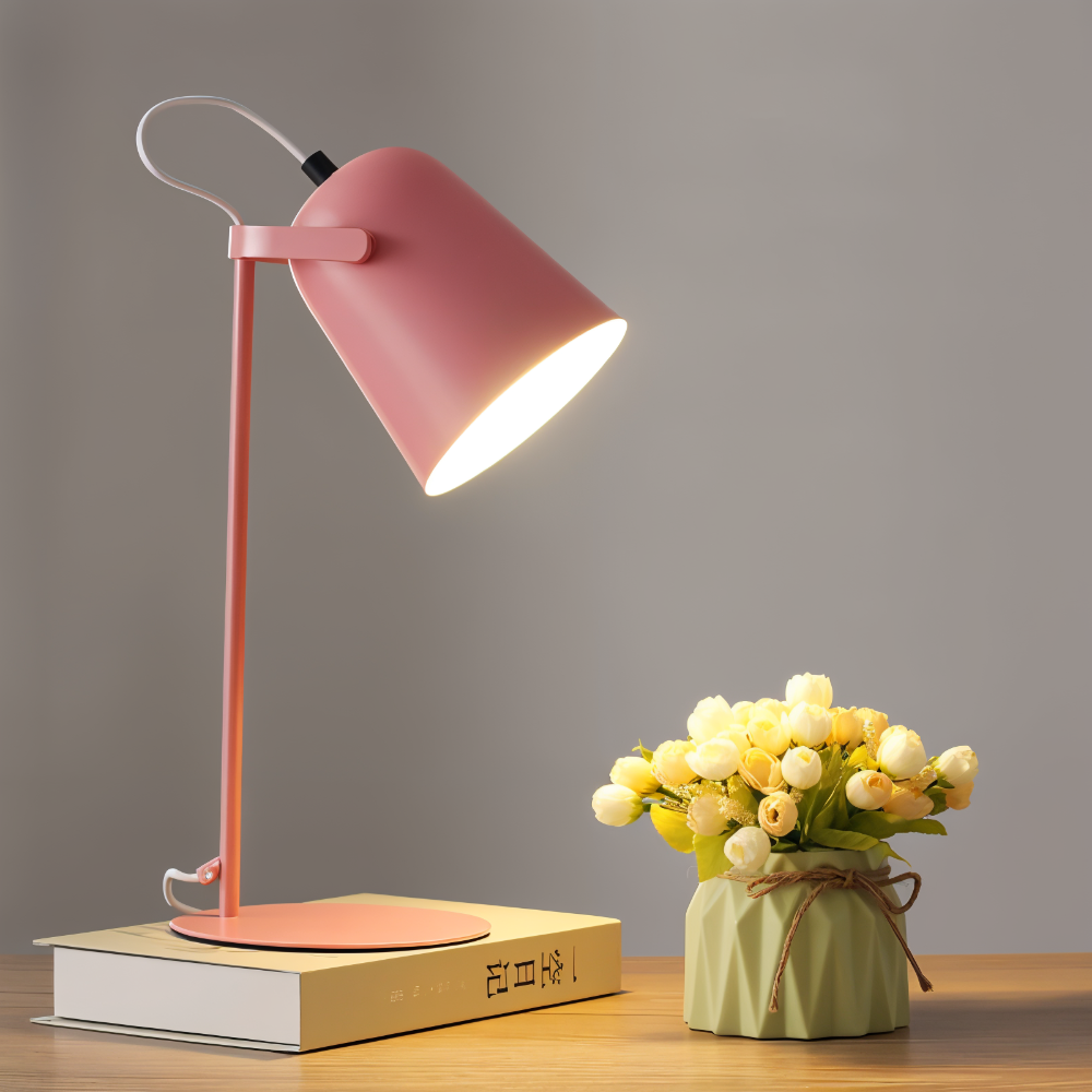Lampada da tavolo moderna orientabile con luce da lettura regolabile