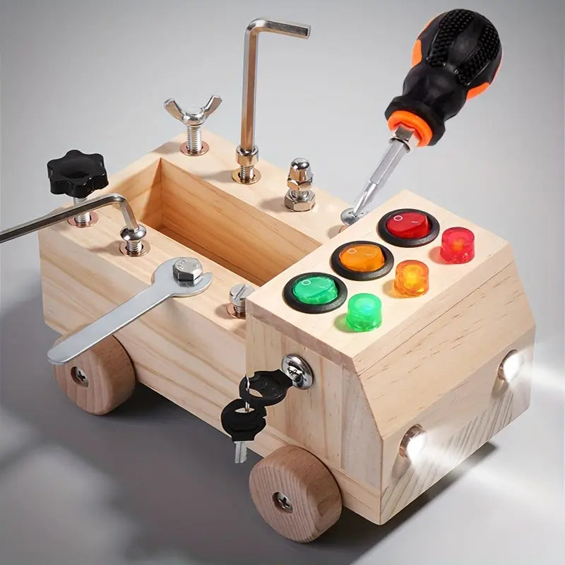 Montessori-Aktivitätsbrett aus Holz, Lernspielzeug für Kinder