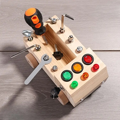 Montessori-Aktivitätsbrett aus Holz, Lernspielzeug für Kinder