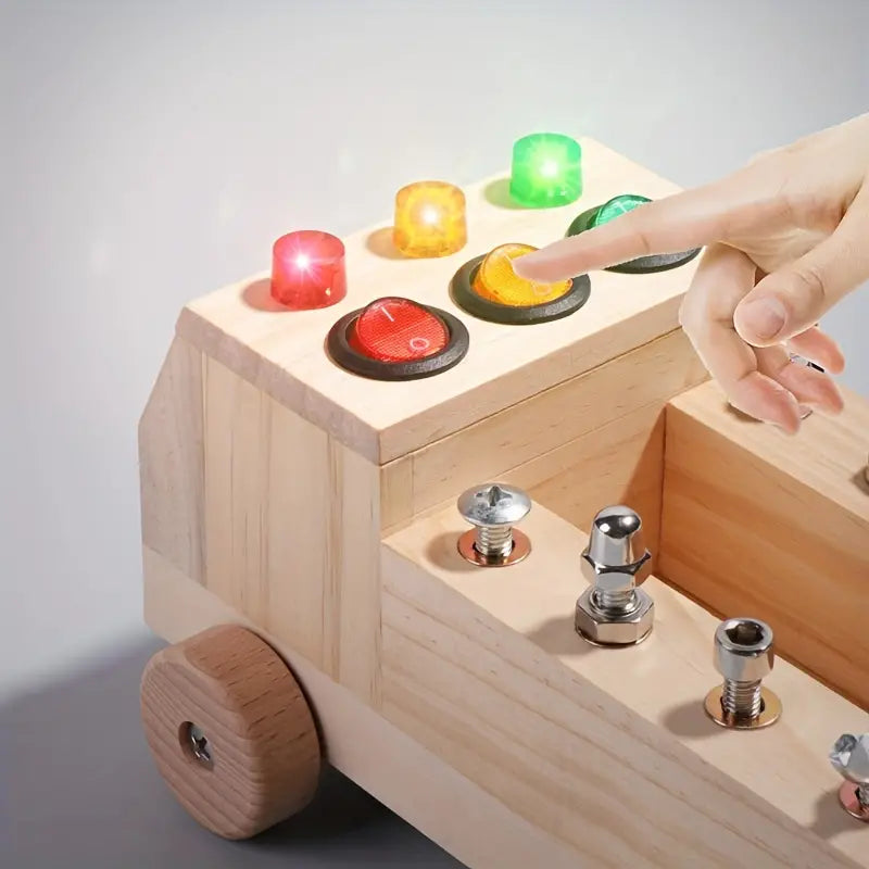 Montessori-Aktivitätsbrett aus Holz, Lernspielzeug für Kinder