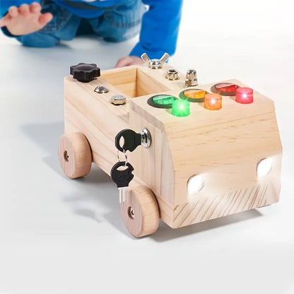 Montessori-Aktivitätsbrett aus Holz, Lernspielzeug für Kinder
