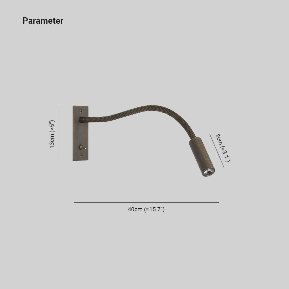 Navo minimalistische verstelbare LED-wandspot met draaibare kop