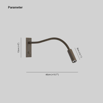 Navo minimalistische verstelbare LED-wandspot met draaibare kop