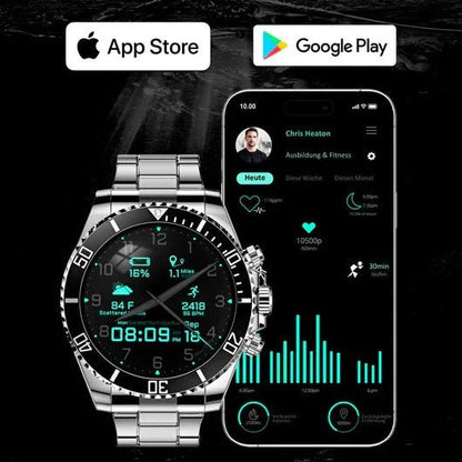Nexos Pro taktische Smartwatch mit GPS und Gesundheitsüberwachung