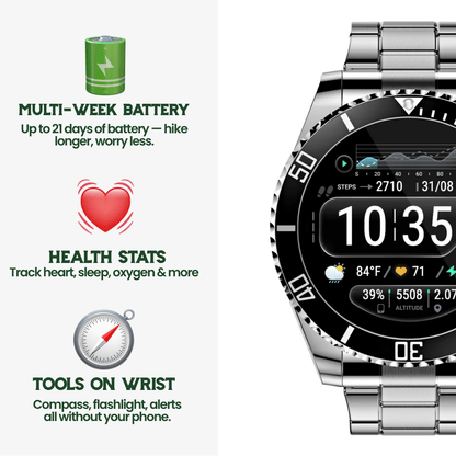 Nexos Pro taktische Smartwatch mit GPS und Gesundheitsüberwachung