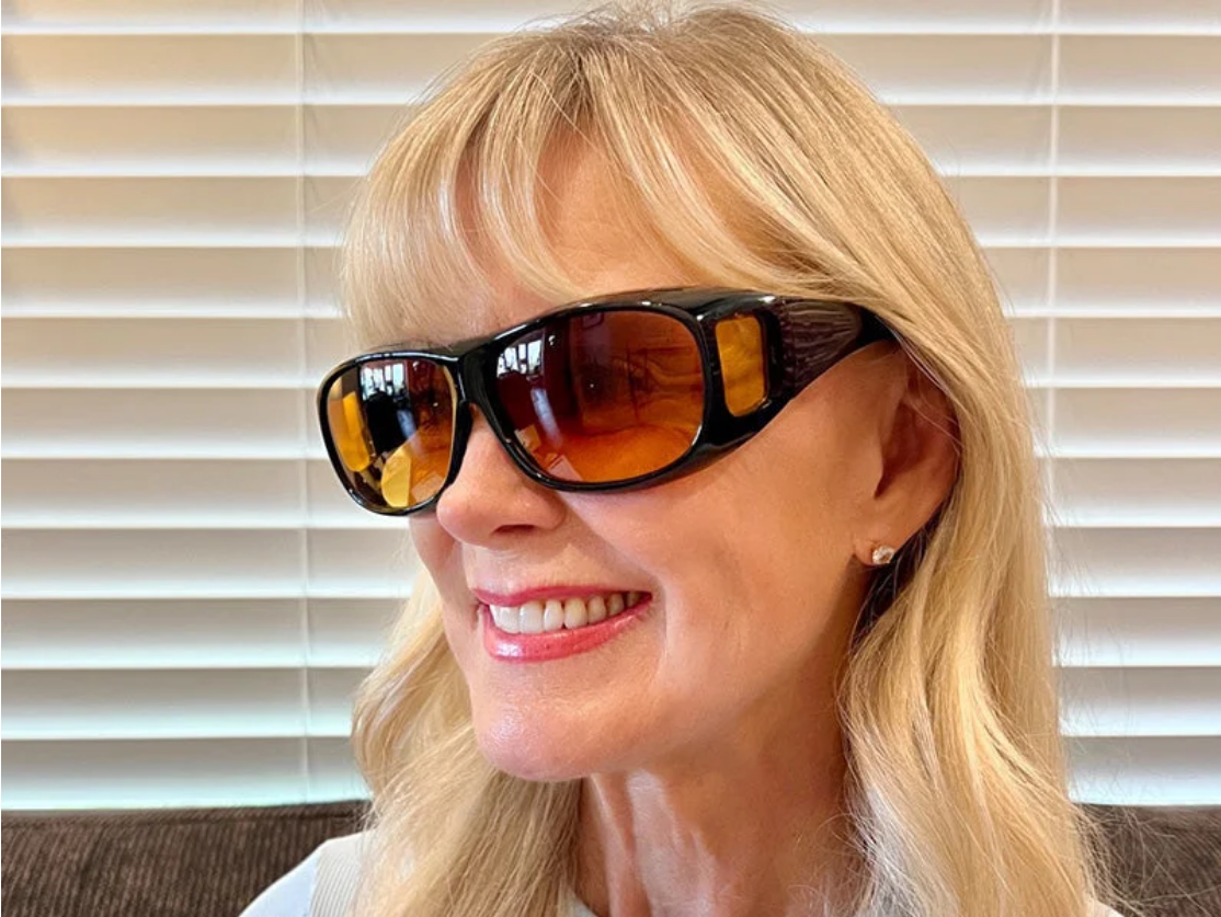 NoctiVision Nachtfahrbrille mit Antireflexlinsen für klarere Sicht im Dunkeln