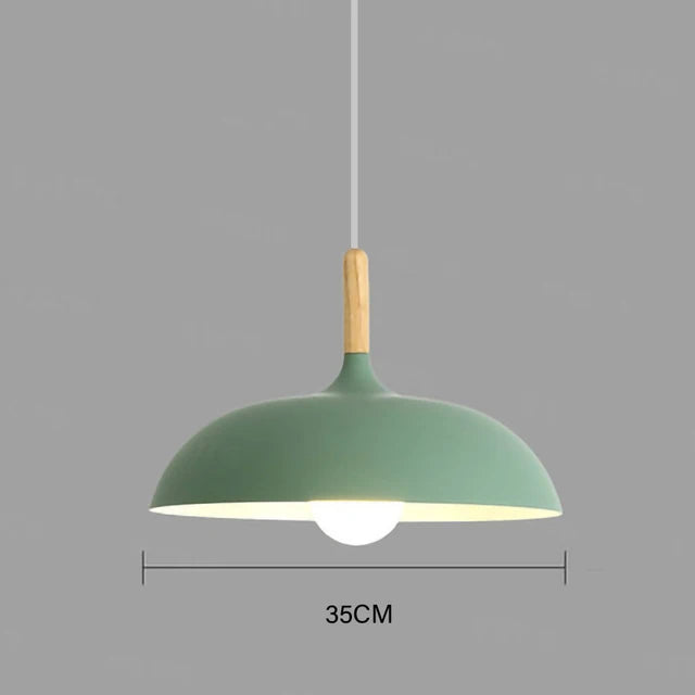NordicOak skandinavische Eichen-Deckenleuchte, moderne LED-Pendelleuchte
