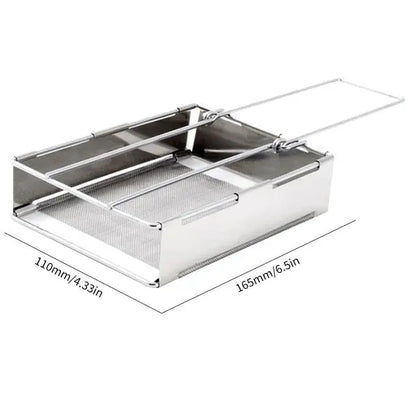 Stufa a legna pieghevole in acciaio inox – Portatile per campeggio e attività all'aperto