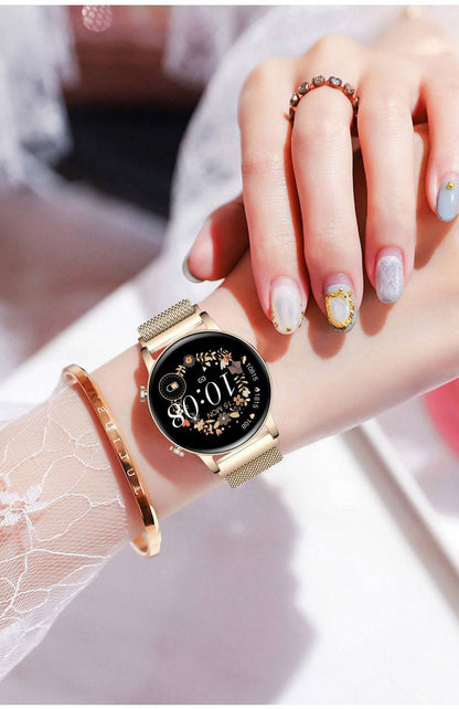 Orlina-Smartwatch für Frauen mit Fitness-Tracking, Schlafüberwachung und intelligenten Benachrichtigungen