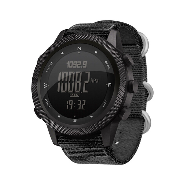 Orologio sportivo da outdoor impermeabile fino a 50 m, con bussola e altimetro
