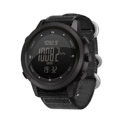 Orologio sportivo da outdoor impermeabile fino a 50 m, con bussola e altimetro