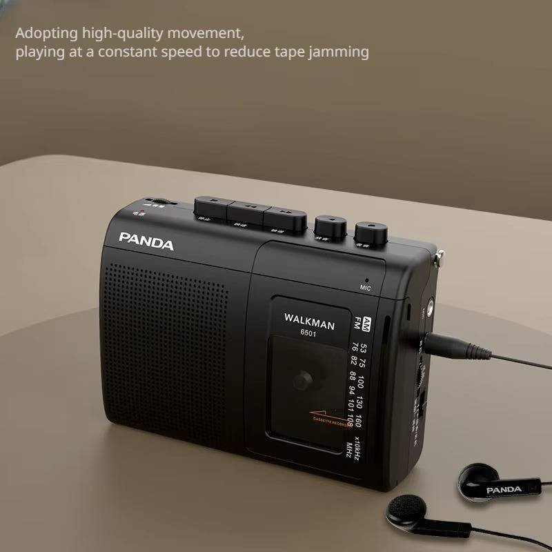 Lettore portatile di cassette Panda con radio AM/FM e funzione di registrazione