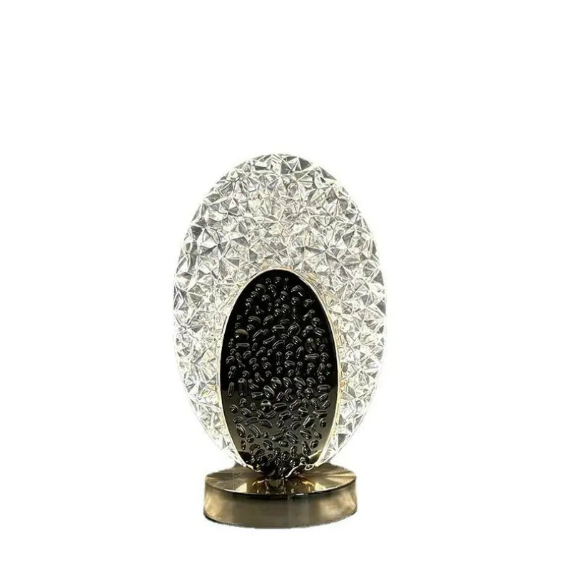 Lampada da tavolo decorativa PeacockLuxe con illuminazione LED regolabile