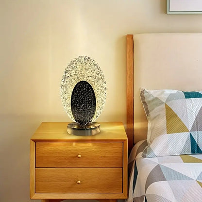 Lampada da tavolo decorativa PeacockLuxe con illuminazione LED regolabile