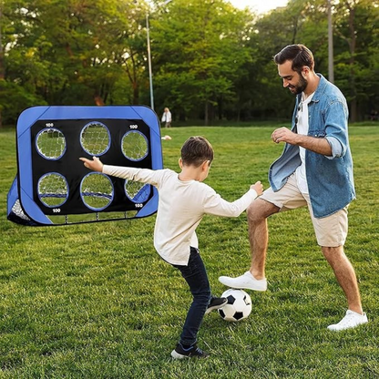 PlayMax opvouwbaar voetbaldoel, draagbaar voetbalnet voor kinderen